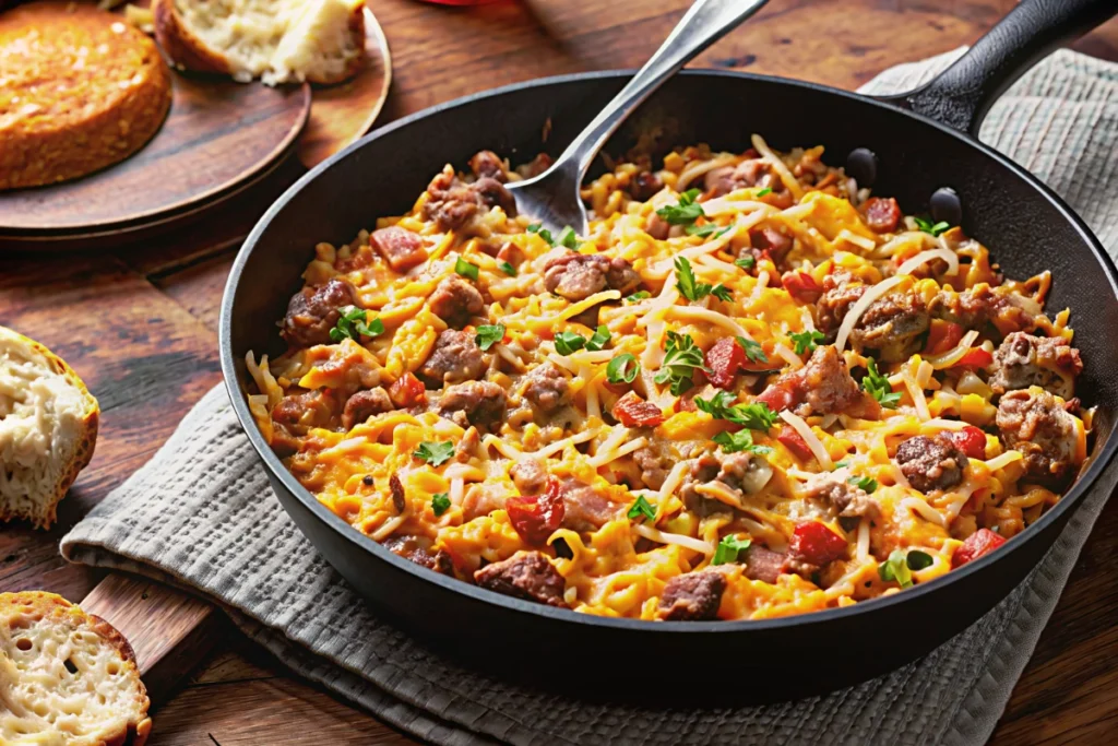 Ground Beef and Rice Skillet