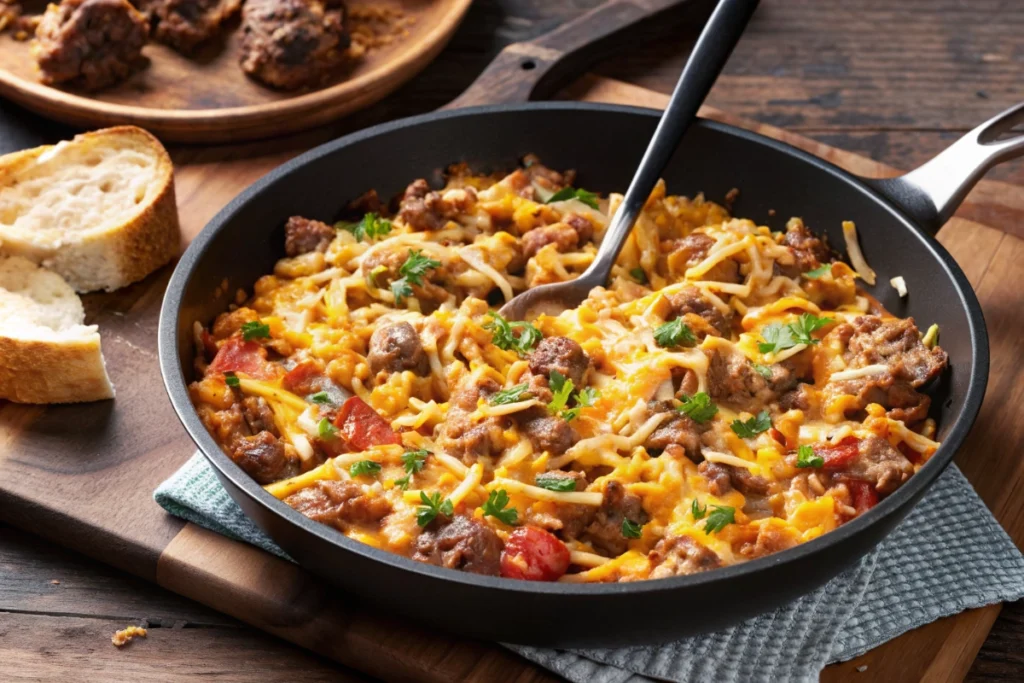 Ground Beef and Rice Skillet
