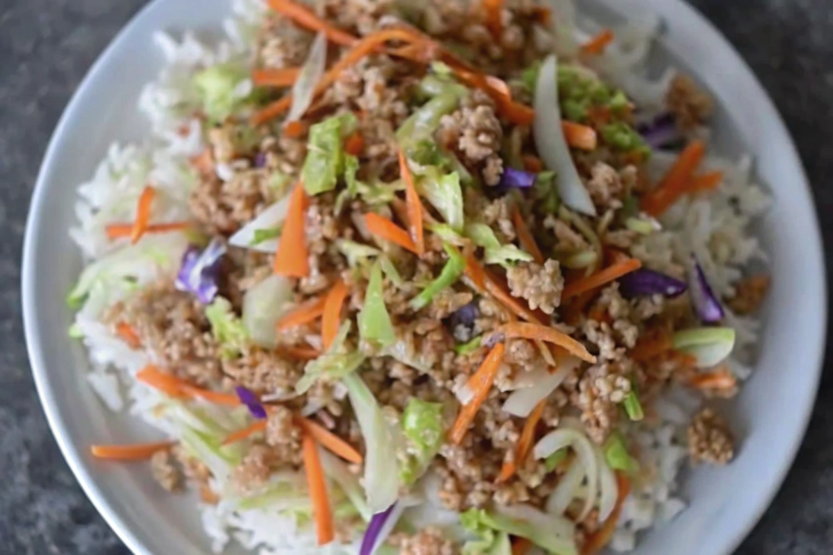 Ground Turkey Egg Roll in a Bowl