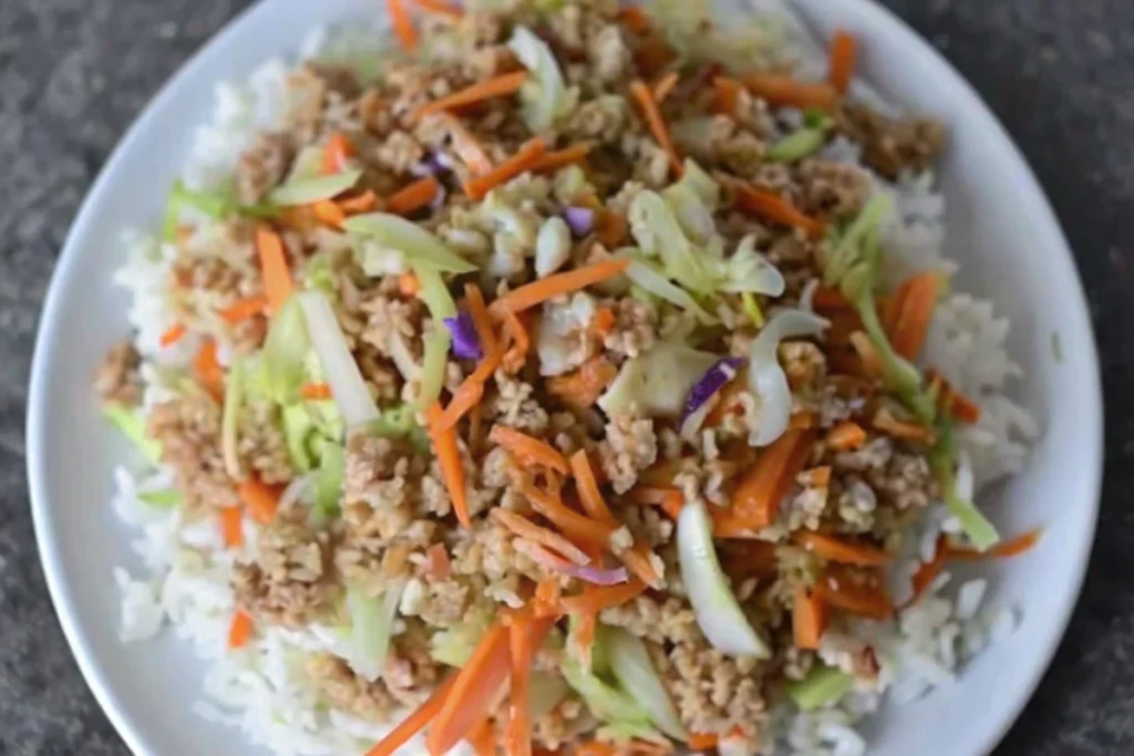 Ground Turkey Egg Roll in a Bowl