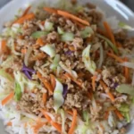 Ground Turkey Egg Rolls in a Bowl
