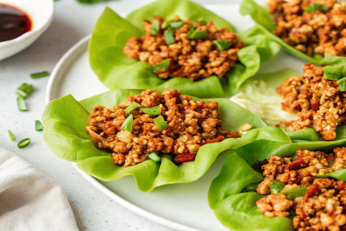 Ground Turkey Lettuce Wraps