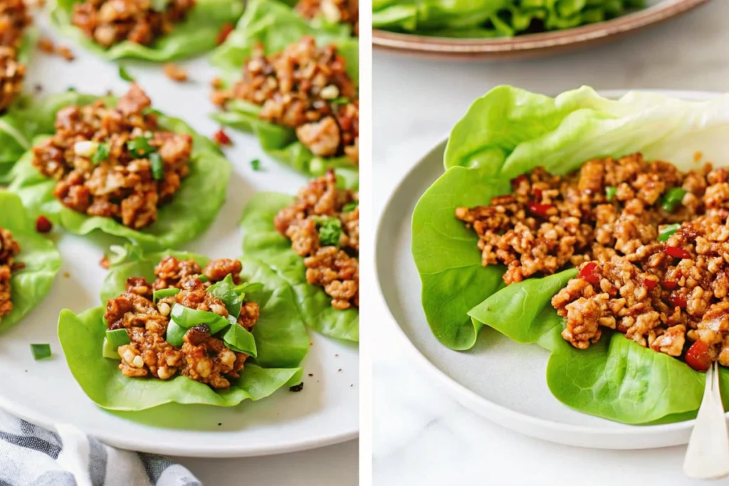 Ground Turkey Lettuce Wraps