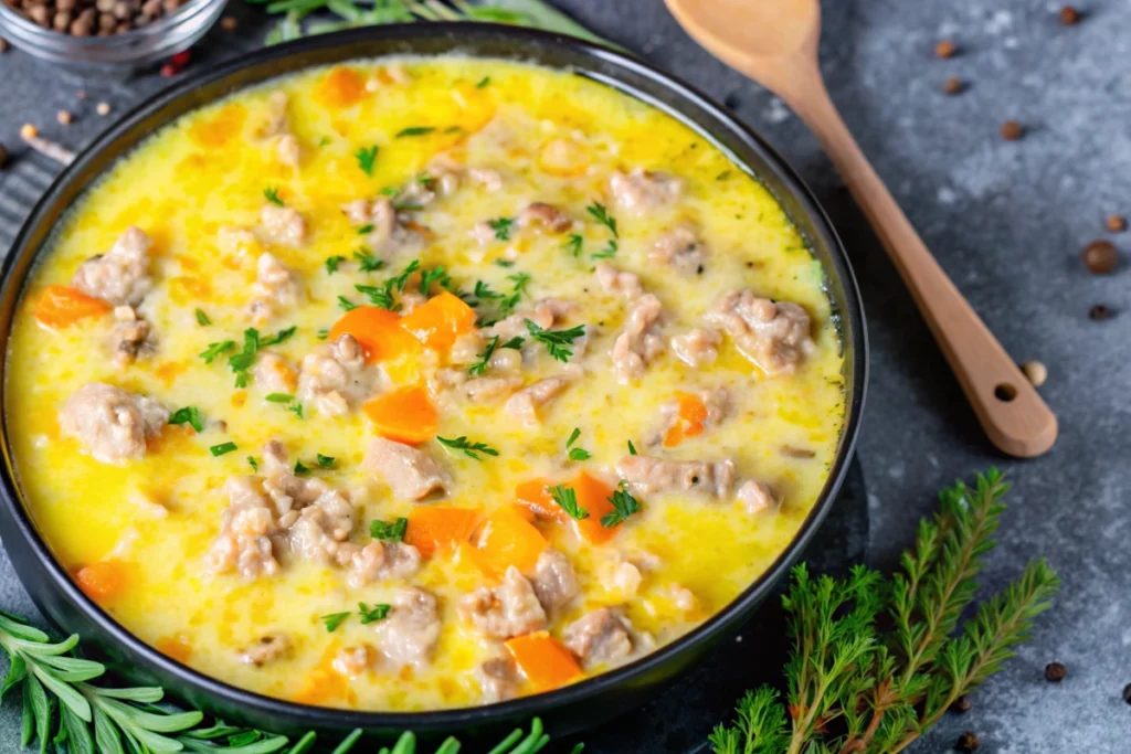 Ground Turkey Soup