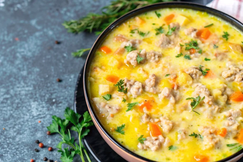 Ground Turkey Soup