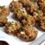 Ground Turkey Stuffed Mushrooms