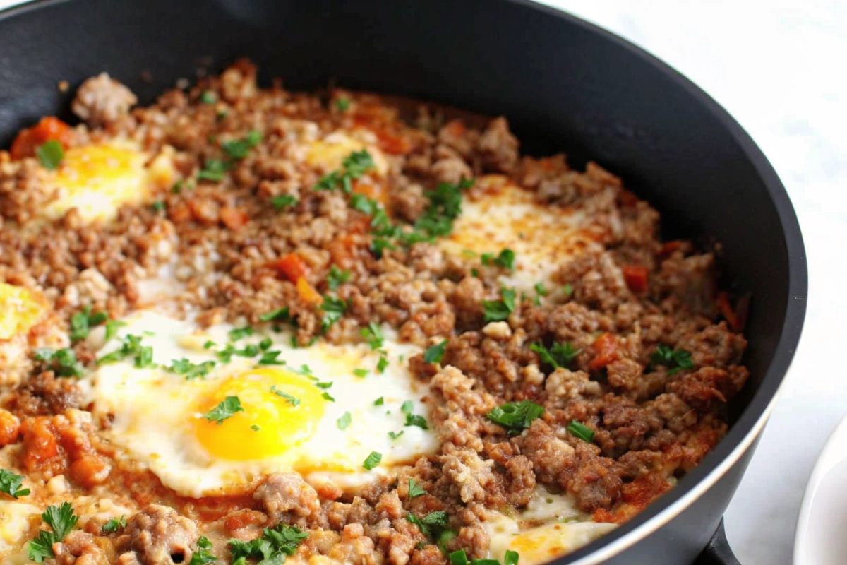 Ground Turkey and Egg Scramble