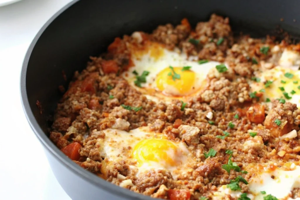 Ground Turkey and Egg Scramble