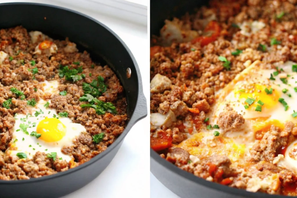 Ground Turkey and Egg Scramble