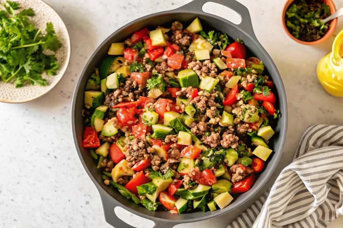 Healthy Ground Turkey Skillet
