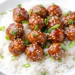 Honey Teriyaki Turkey Meatballs
