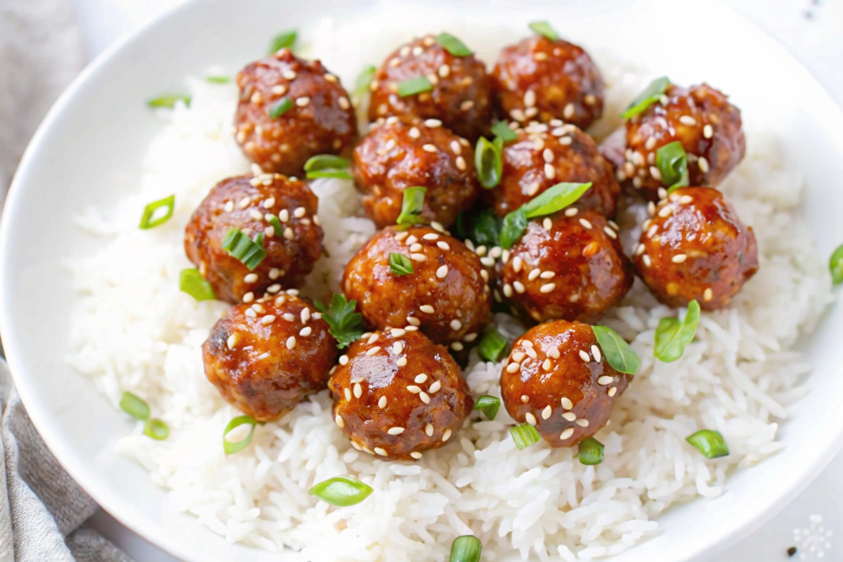 Honey Teriyaki Turkey Meatballs