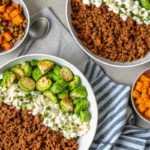 Hot Honey Ground Beef Bowls
