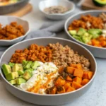 Hot Honey Ground Turkey Bowls