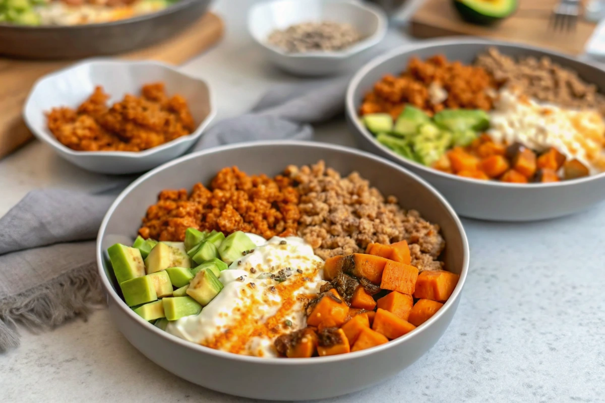 Hot Honey Ground Turkey Bowls