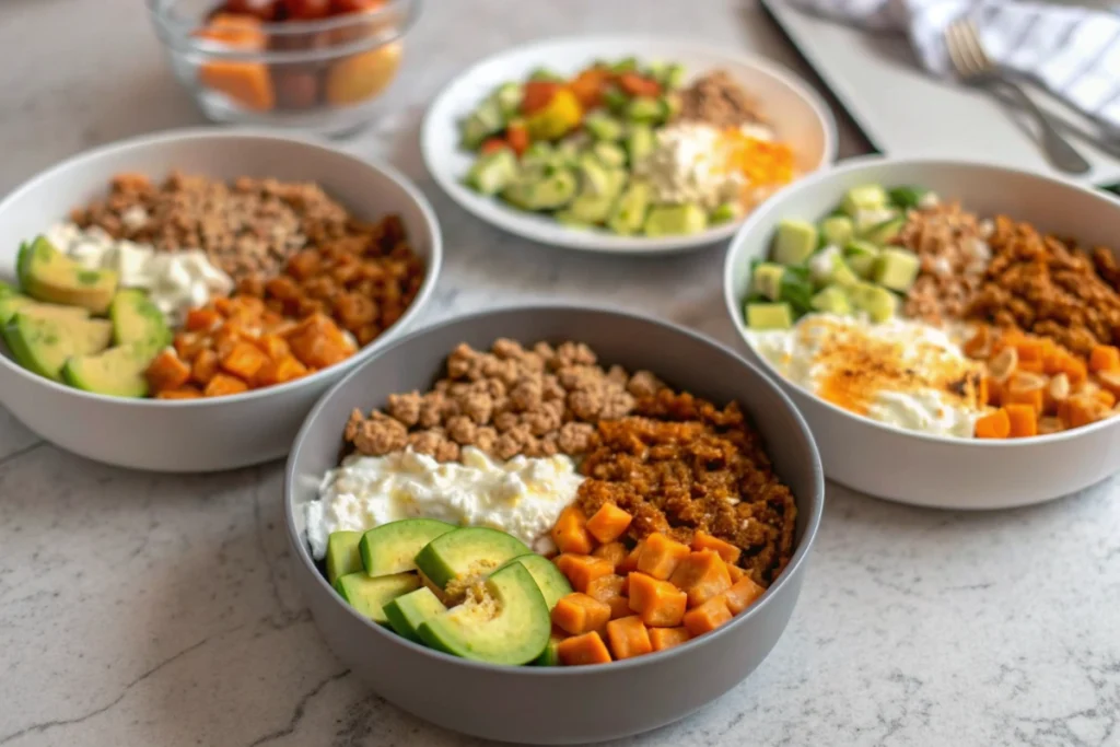 Hot Honey Ground Turkey Bowls