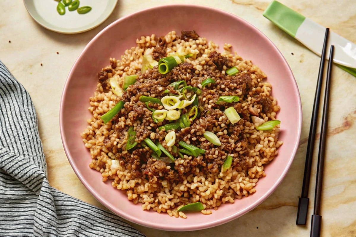 Korean Ground Beef Bowl