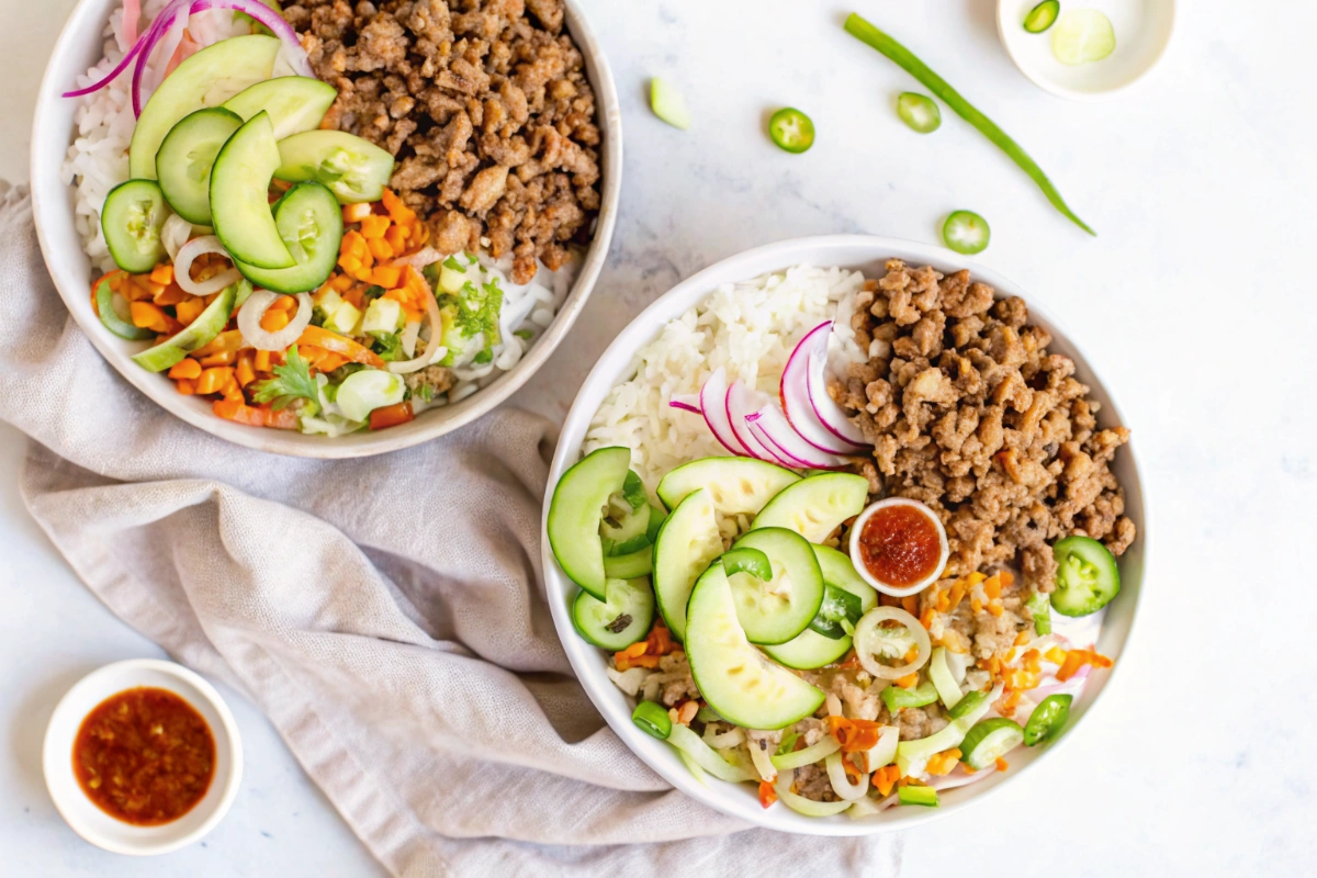 Korean Ground Turkey Bowl