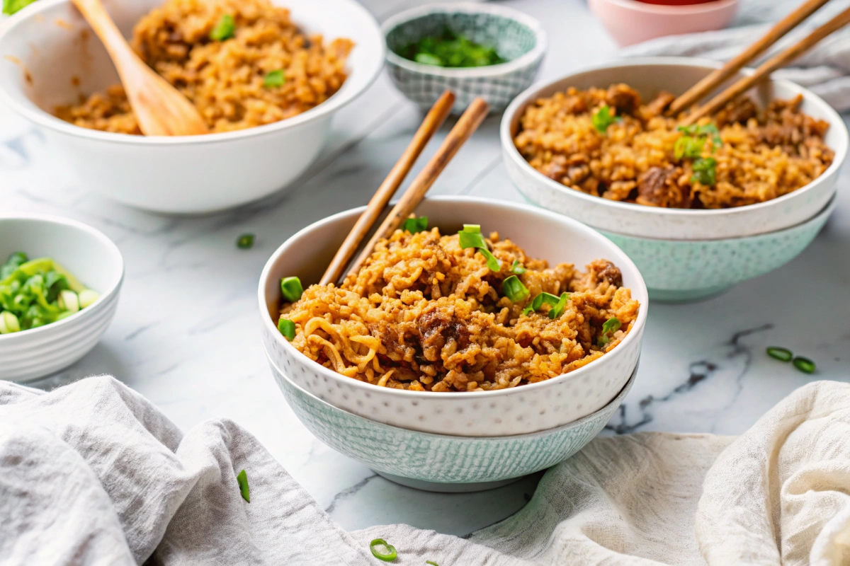 Korean-Style Ground Beef Ramen