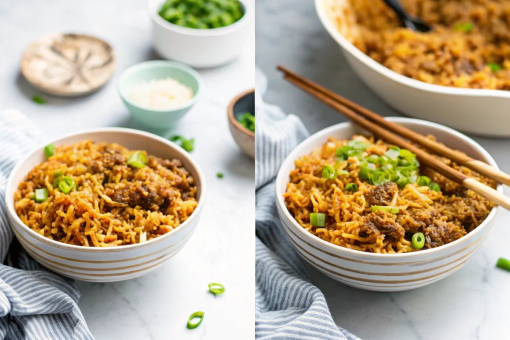 Korean-Style Ground Beef Ramen