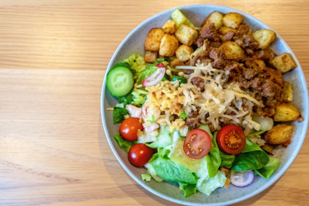 Loaded Burger Bowl