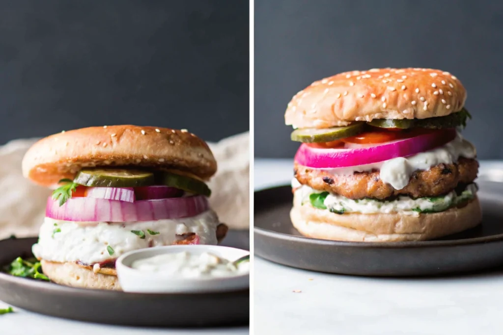 Mediterranean Turkey Burgers with Tzatziki