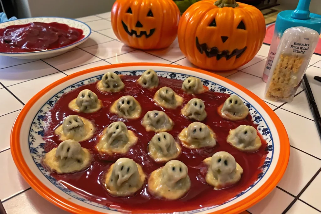 Mini Meatloaf Ghosts