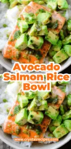 Avocado Salmon Rice Bowl Recipe