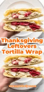 Leftover Turkey Tortilla Wrap 🦃🌯 | Easy & Delicious Thanksgiving Recipe!