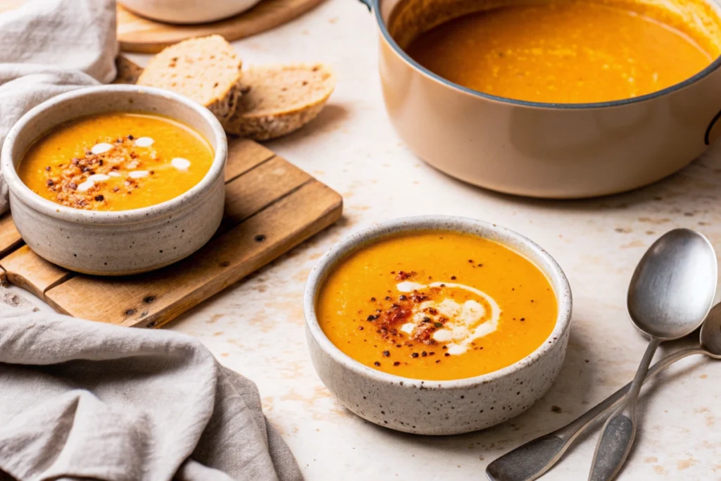 Pumpkin and Lentil Soup