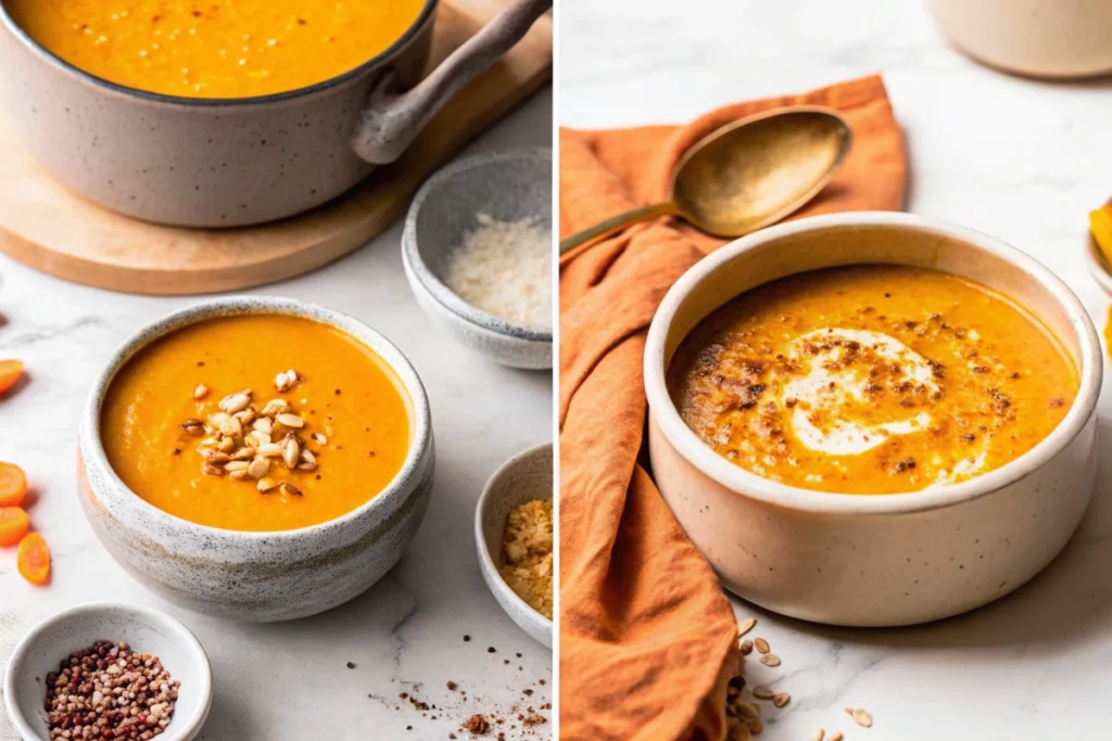 Pumpkin and Lentil Soup