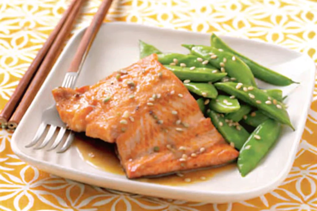 Sesame Salmon & Snap Peas