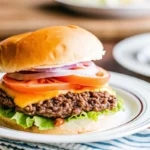Sheet Pan Ground Beef Burgers