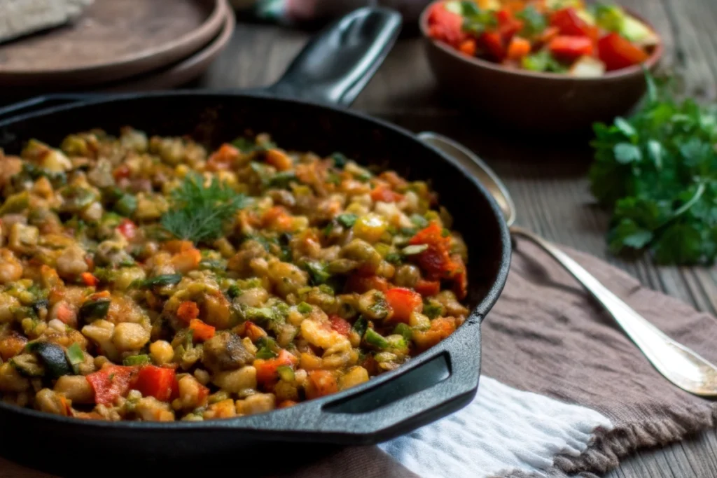 Skillet Salmon Potato Hash
