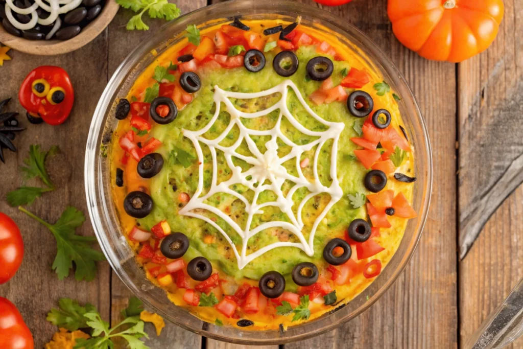 Spiderweb Taco Dip