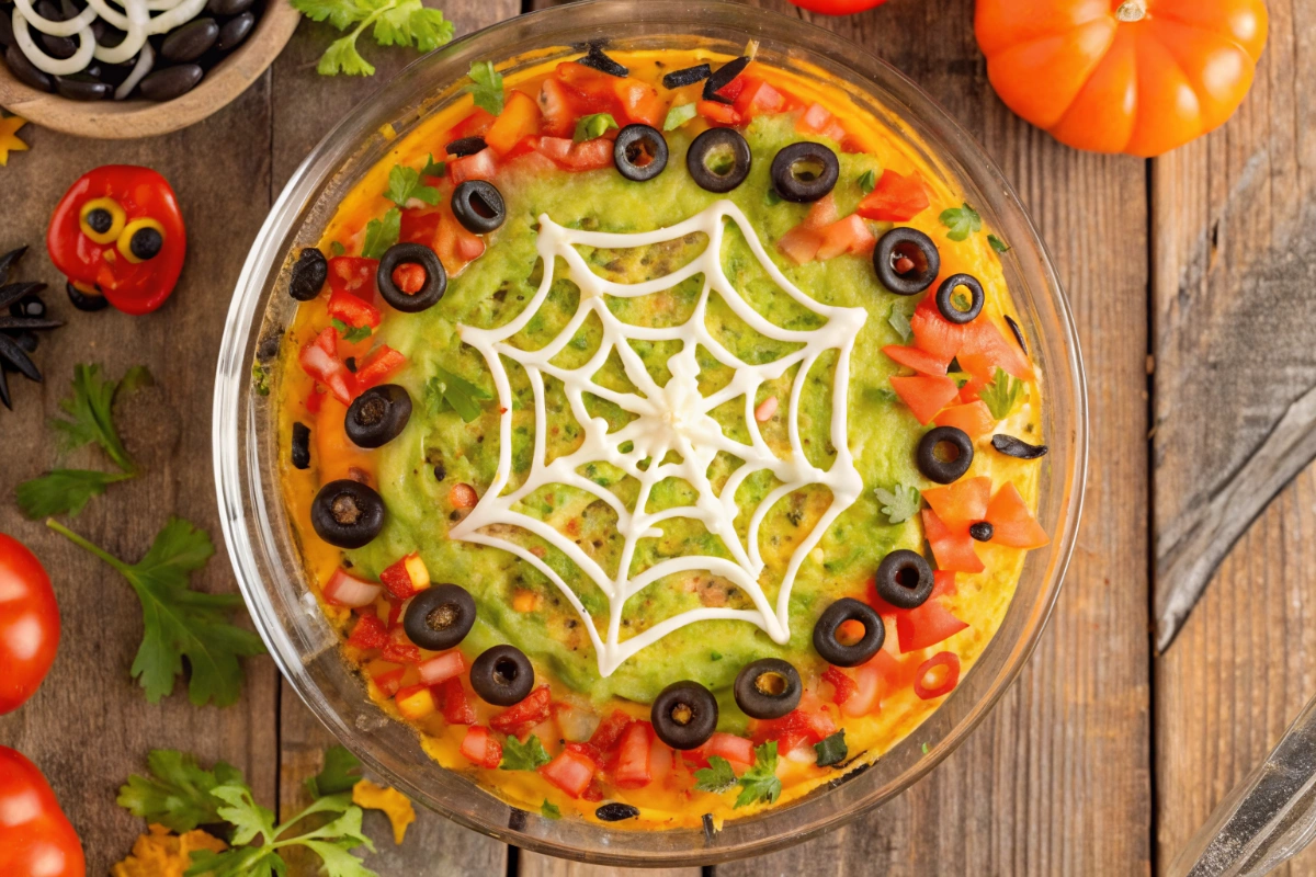Spiderweb Taco Dip