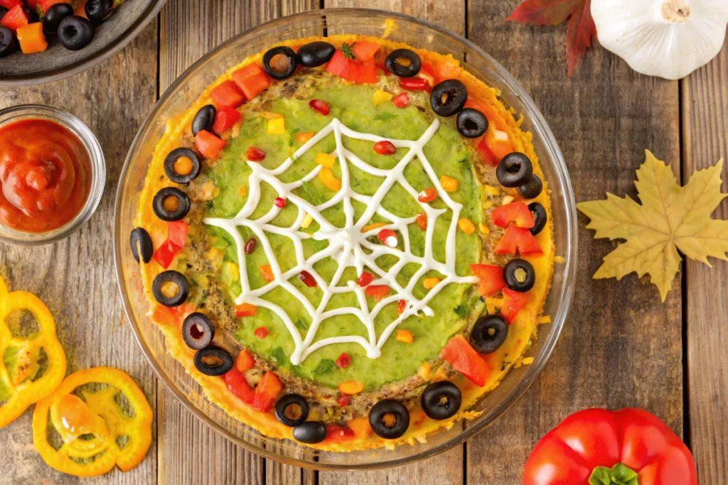 Spiderweb Taco Dip
