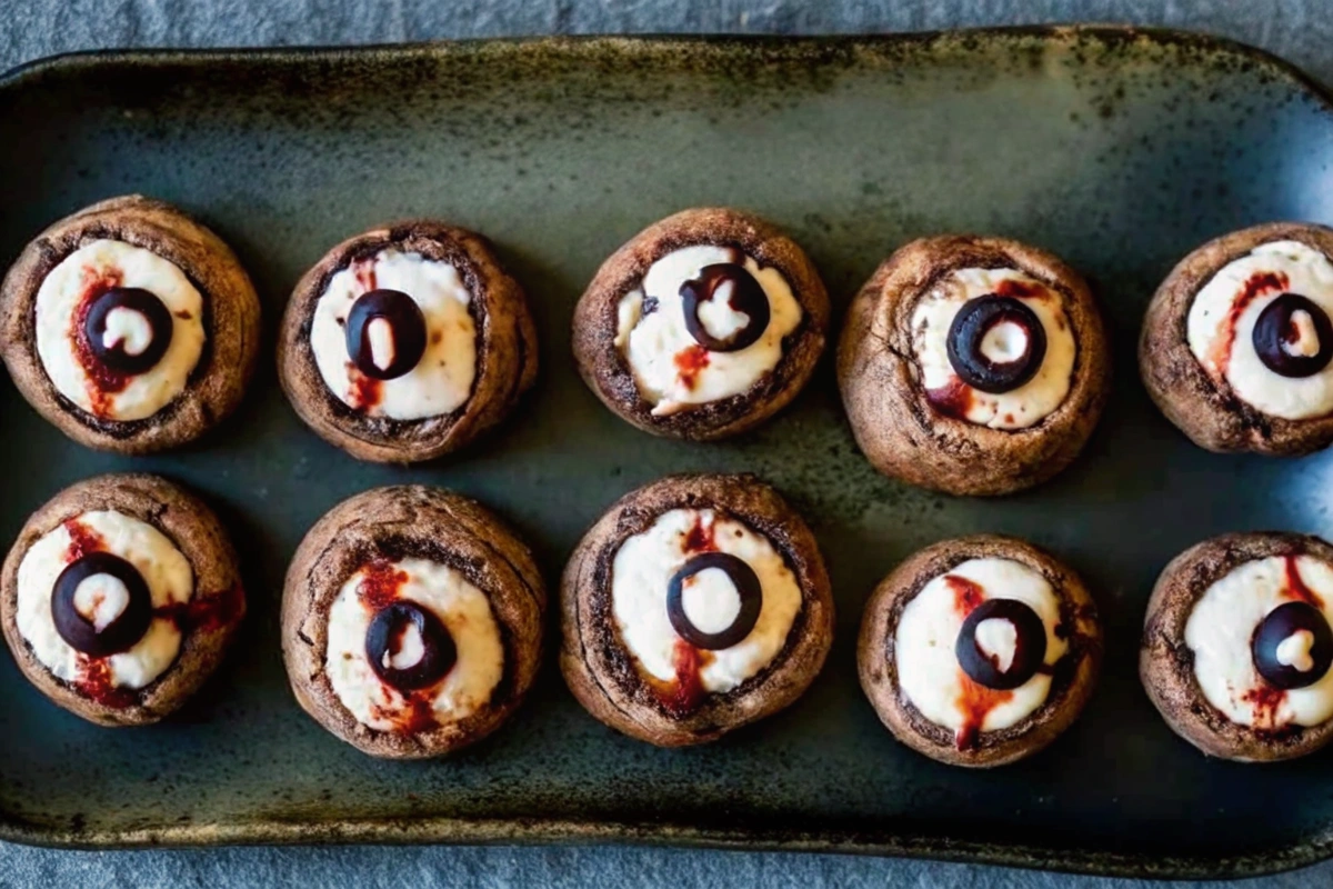 Stuffed Mushroom Eyeballs