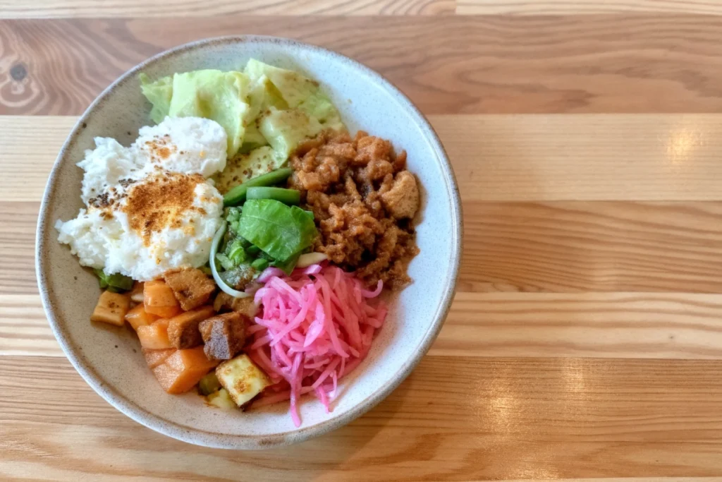 Sweet Potato and Cottage Cheese Turkey Taco Bowl