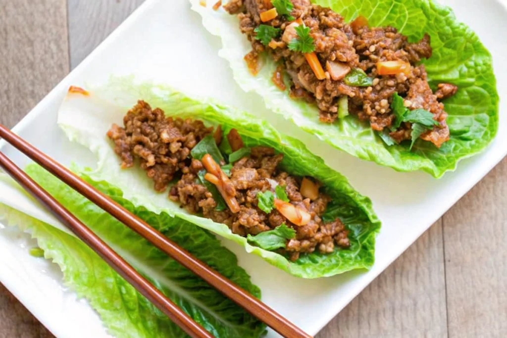 Teriyaki Turkey Lettuce Wraps