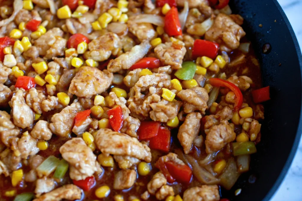 Tex-Mex Ground Turkey Skillet