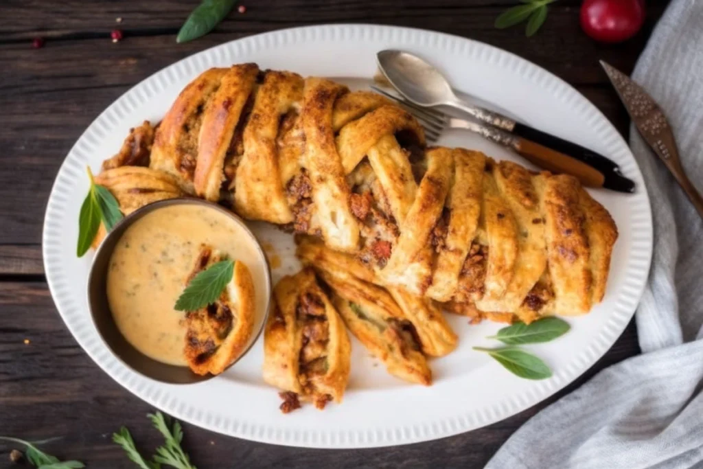 Vegan Thanksgiving Lentil Stromboli