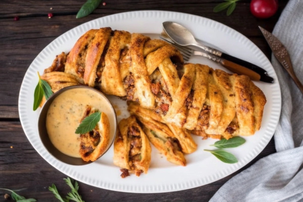 Vegan Thanksgiving Lentil Stromboli