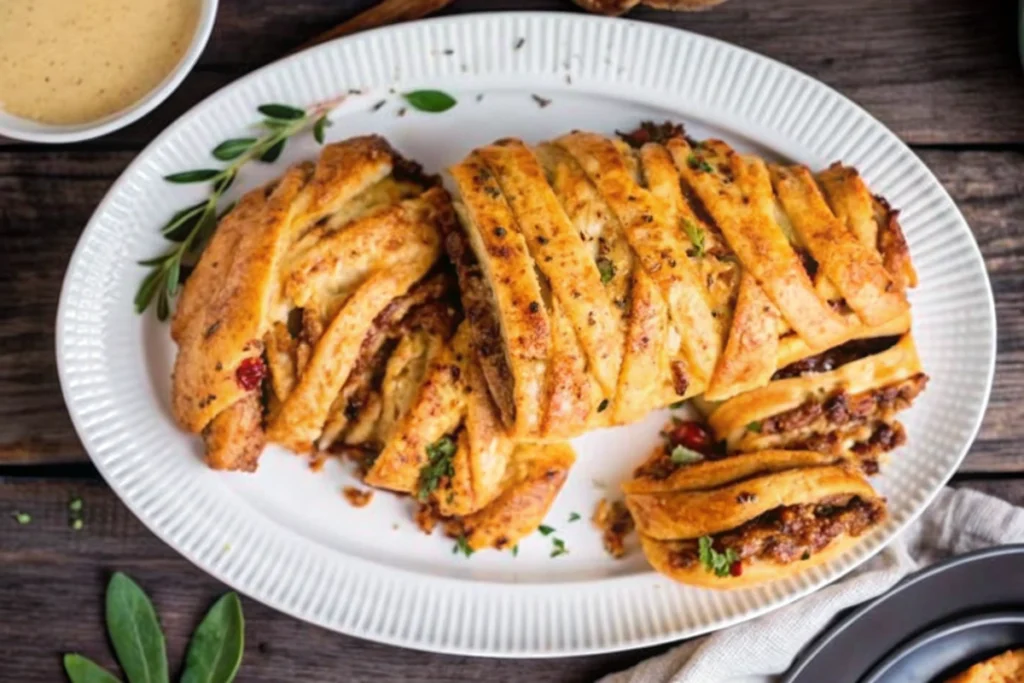 Vegan Thanksgiving Lentil Stromboli