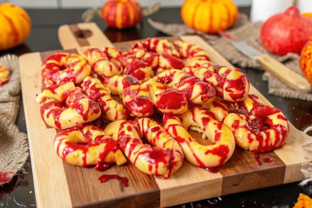 Zombie Guts Cinnamon Rolls