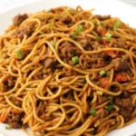Asian Ground Beef Noodles