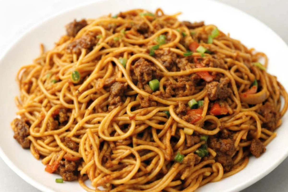 Asian Ground Beef Noodles