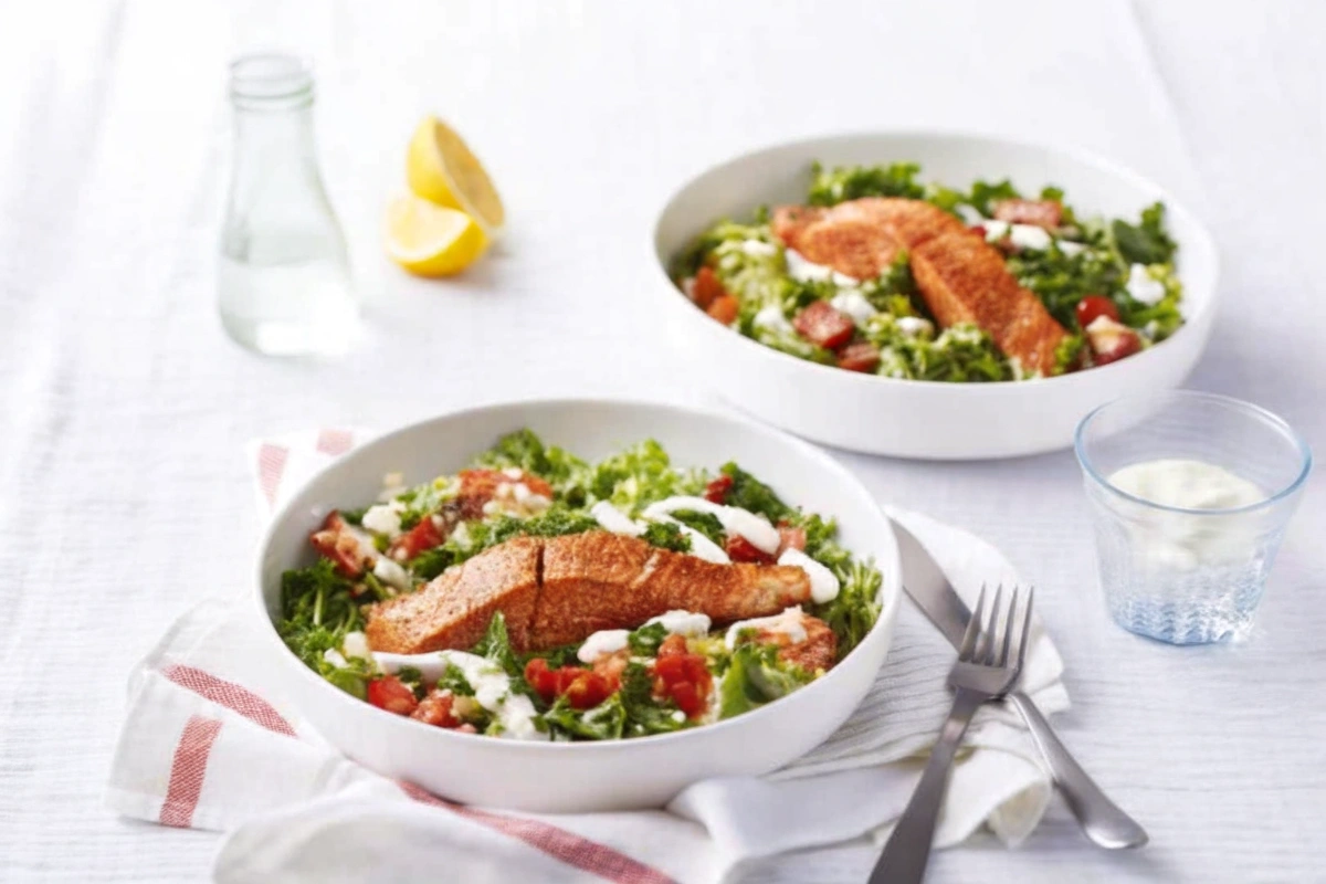 Baked Salmon with Quinoa Salad