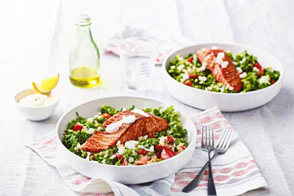 Baked Salmon with Quinoa Salad