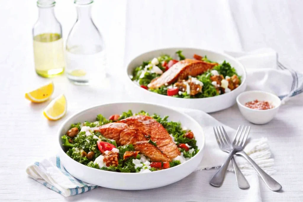 Baked Salmon with Quinoa Salad